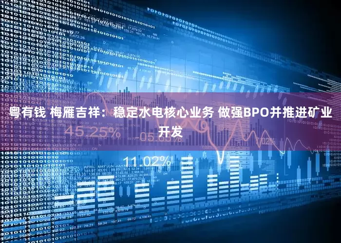 粤有钱 梅雁吉祥：稳定水电核心业务 做强BPO并推进矿业开发